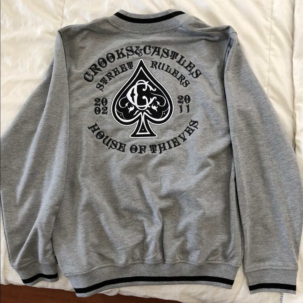 Crooks & Castles Grey Jacket (Baseball)